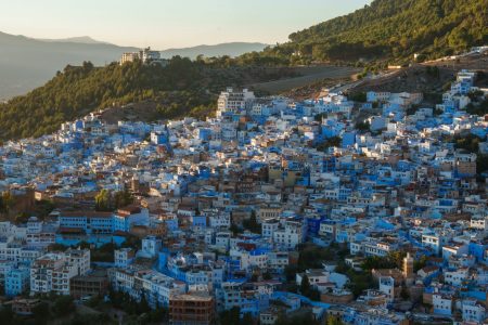 Chefchaouen blue painted alleys on 3 days trip from Marrakech